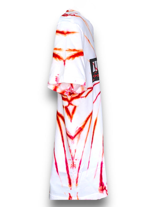 Red & White Tie Dye Swirl, Kirkland T-Shirt