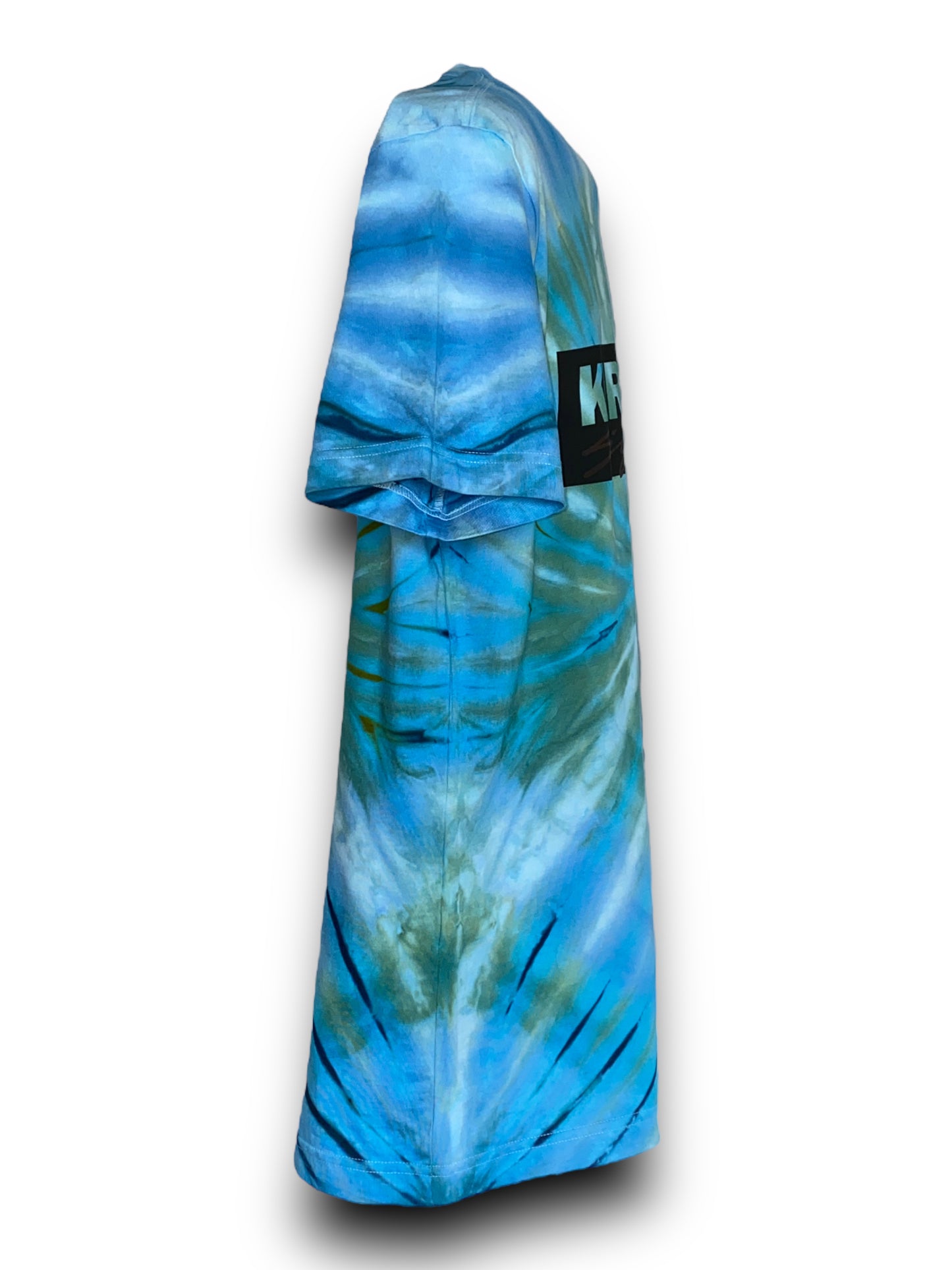 Blue & Green Tie Dye Swirl Kirkland T-shirt