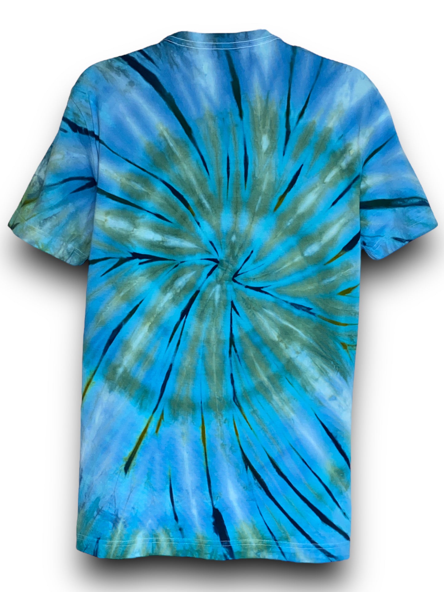Blue & Green Tie Dye Swirl Kirkland T-shirt