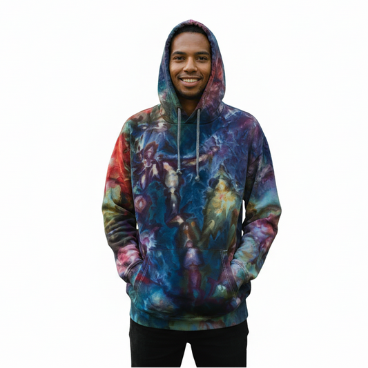 Galaxy hoodie on white background