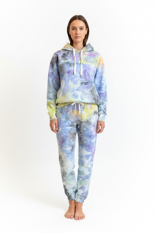 Model front view - Morning Meadow Mist lounge set