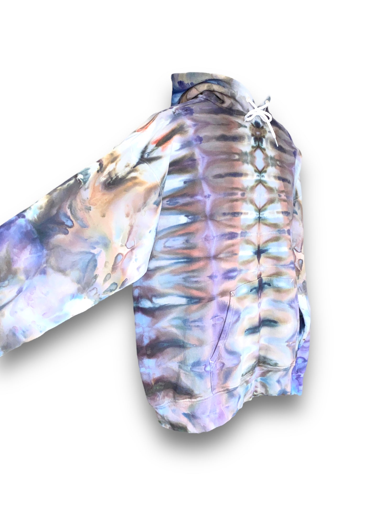 black and blue Tie Dye Hoodie