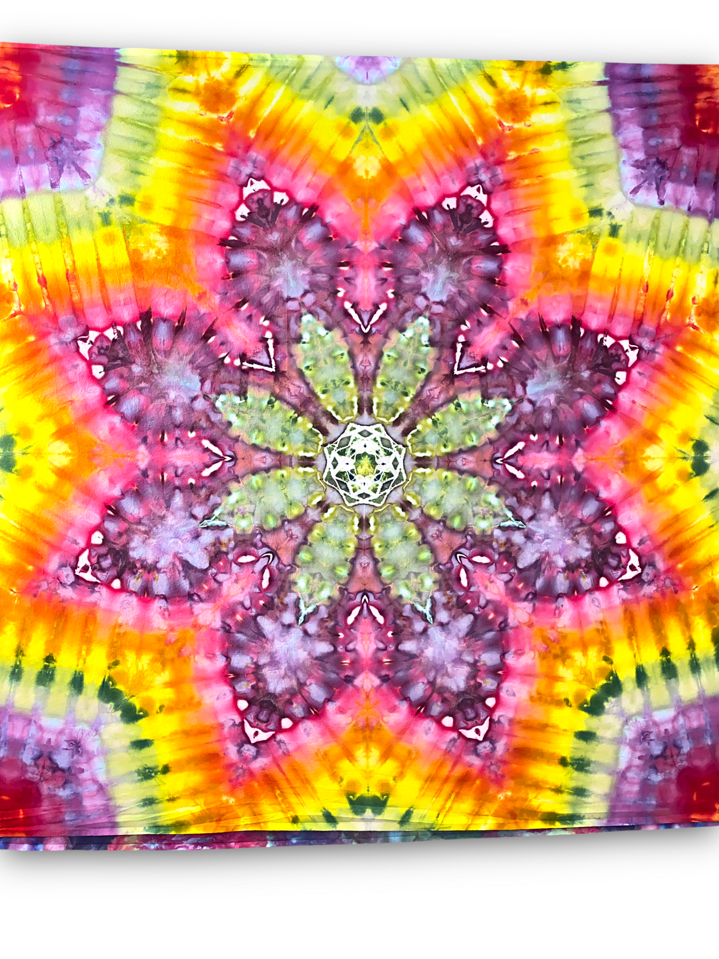 Rainbow Mandala Tapestry