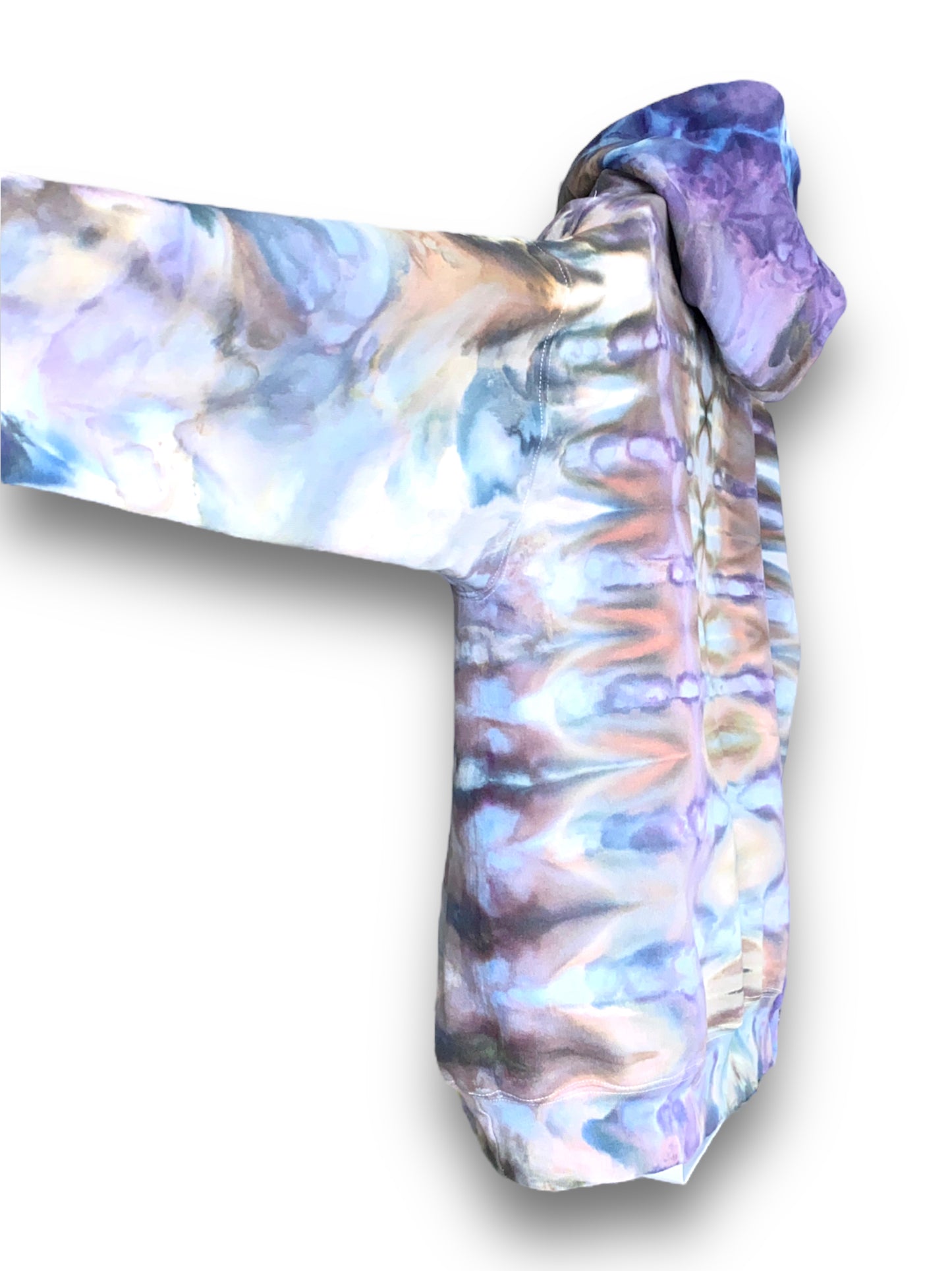 black and blue Tie Dye Hoodie