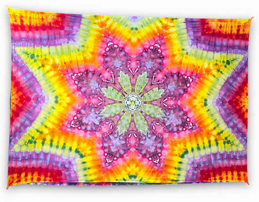 Rainbow Mandala Tapestry